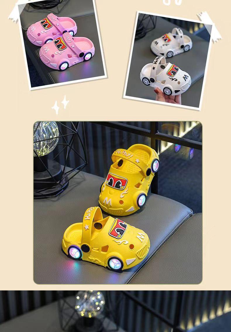 Product Introduction of [Angu]Children's Slippers Summer Boys' Car Luminous Non-Slip Soft Bottom Toddler Children Teens Bathroom Baby Beach Slippers 15