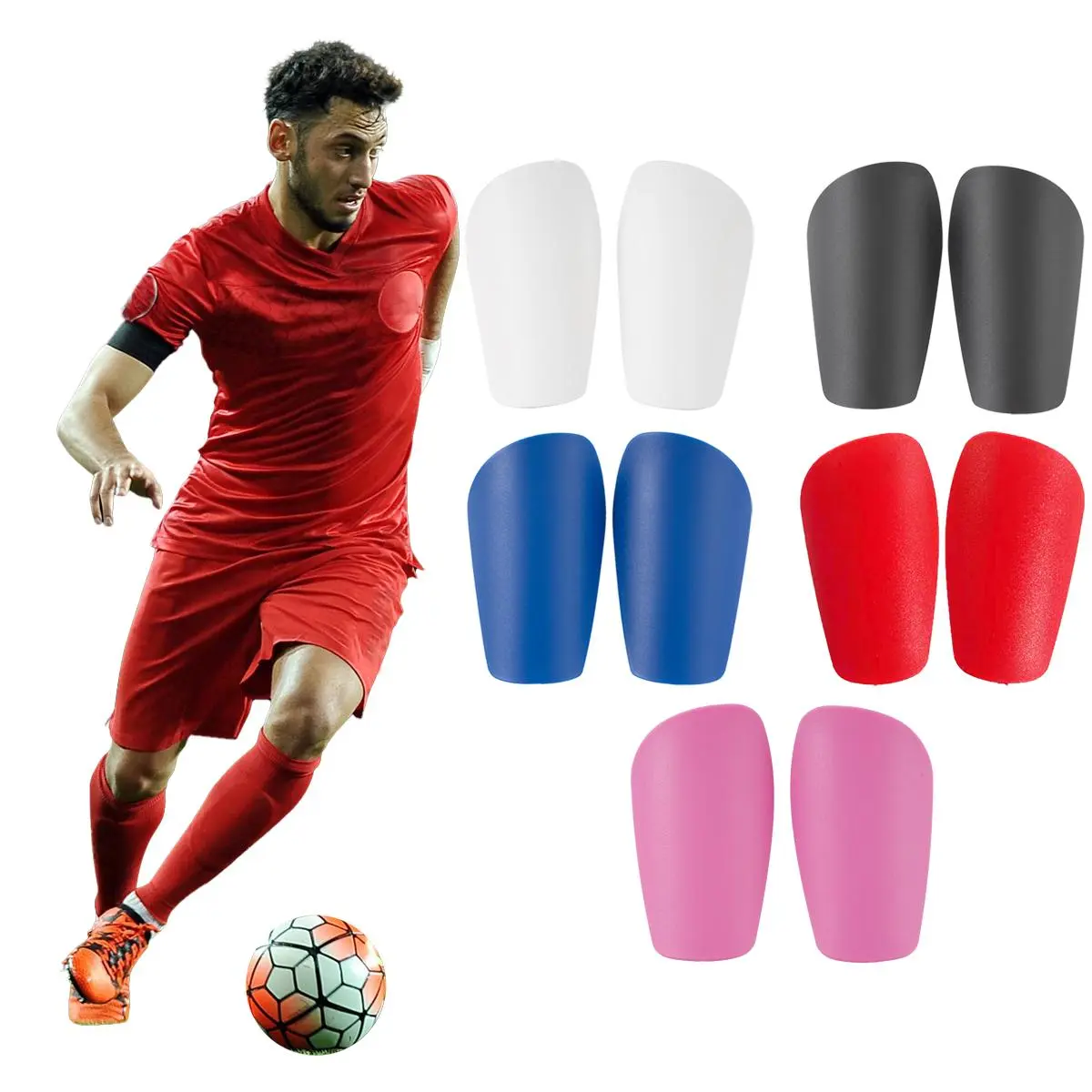 Mini Size Football Shin Guard, Lightweight Comfortable Football Shin Guard, Football Equipment for Training & Competition