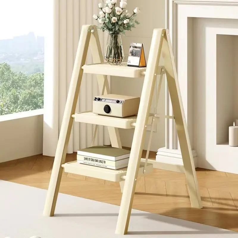 【SG Sellers】Stool Step Foldable Ladde Wide Pedal/Anti-Slip Pad/Household Indoor Household Folding Lift Attic Ladder Telescopic Ladder Stool Step Foldable Ladder Foldable Ladder Com