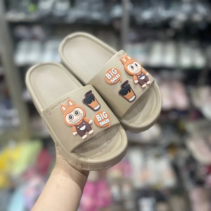 dép lê cho bé gái labubu dép bánh mì bé gái 1