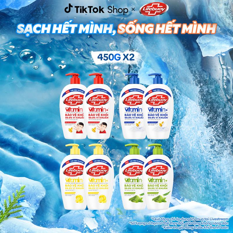  Combo 2 Nước Rửa Tay Lifebuoy Sữa Dưỡng Ẩm Hỗ Trợ Bảo vệ khỏi vi khuẩn 450gr  Chai   1  