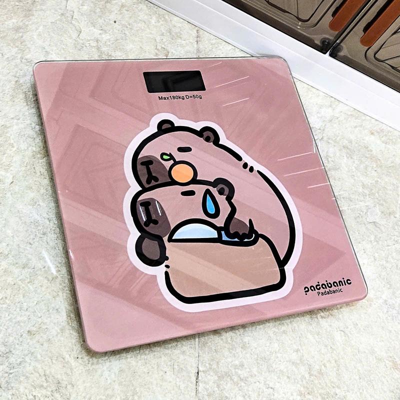 Cân Điện Tử Kuromi Cân Sức Khoẻ Chạy Pin Kèm Thước Dây Hiển Thị Nhiệt Độ Phòng 6
