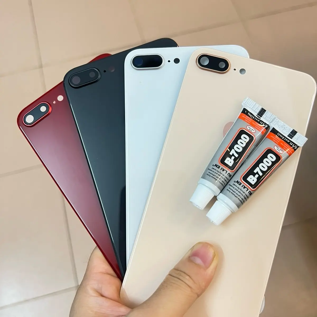 Mã kính lưng Thay Thế Cho Thợ Sữa Chữa 8plus hàng đẹp
