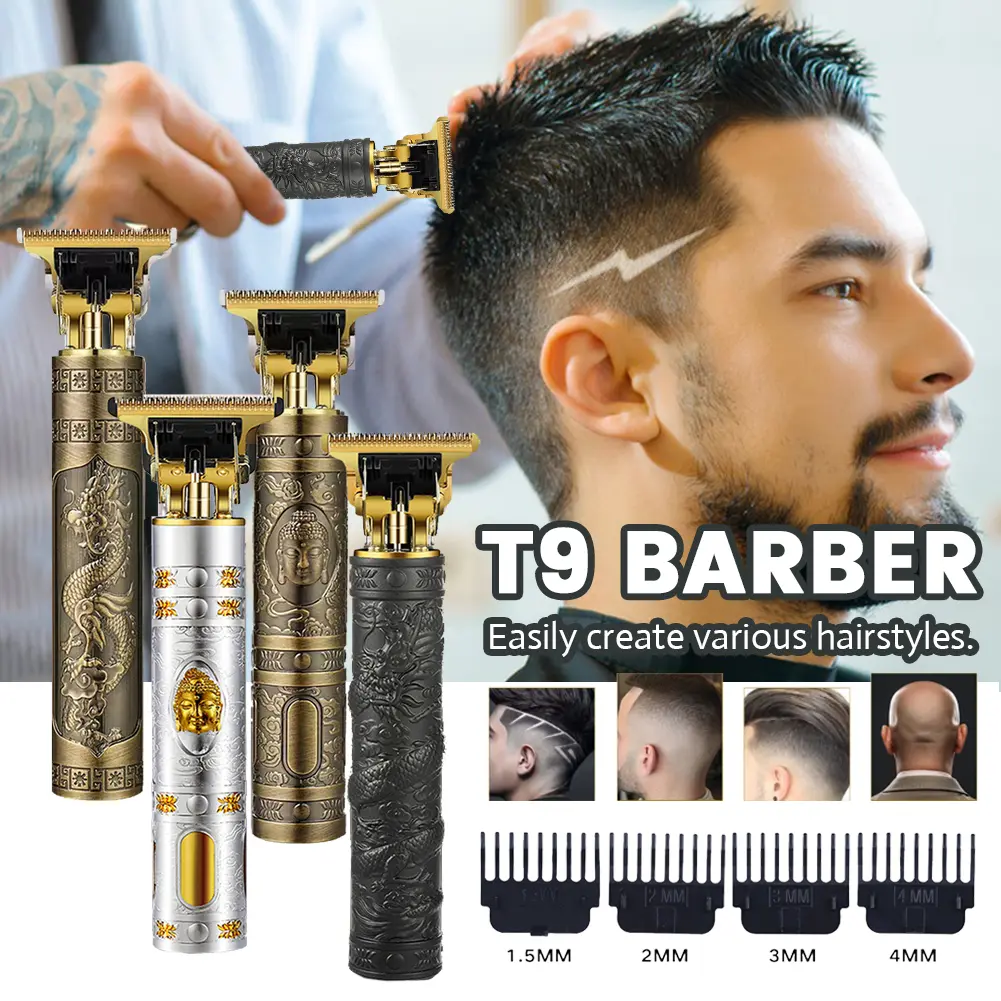 Tông Đơ Cắt Tóc, T9, Để Phục Hồi, Cạo Râu, Tỉa Lông Cơ Thể, Máy Cắt Điện, Thích Hợp Cho Nam Giới, Máy Cạo Râu Cắt Tóc 0mm, Cho Người Lớn Và Trẻ Em, Bán Chạy, Tại Chỗ