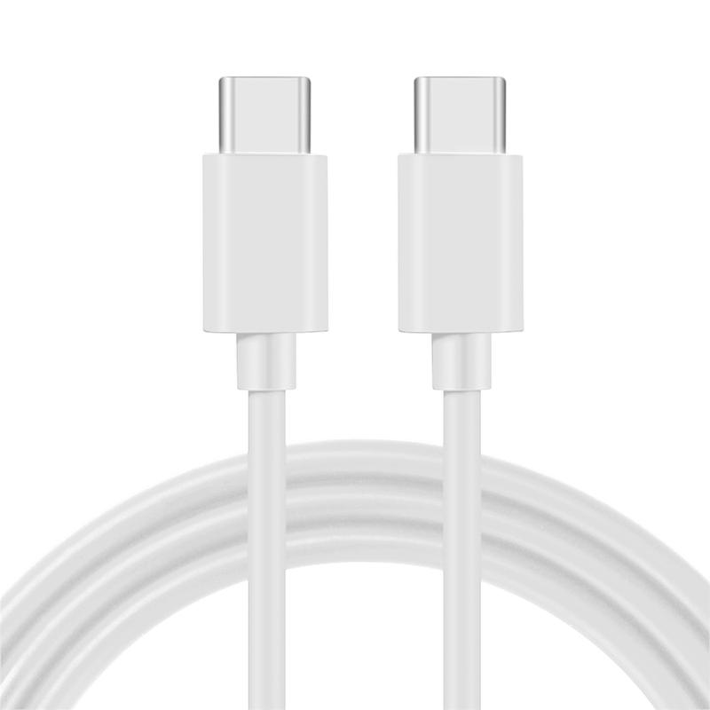 สายเคเบิลข้อมูล USB C เป็น USB C ความยาวสั้น 60W สายชาร์จเร็วโน้ตบุ๊ก เข้ากันได้กับสวิตช์โทรศัพท์ Type C และแท็บเล็ต 6