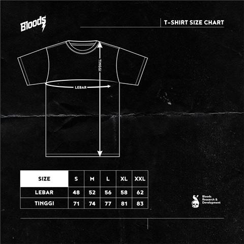 Bloods Series Tshirt Kaos Rummored Black