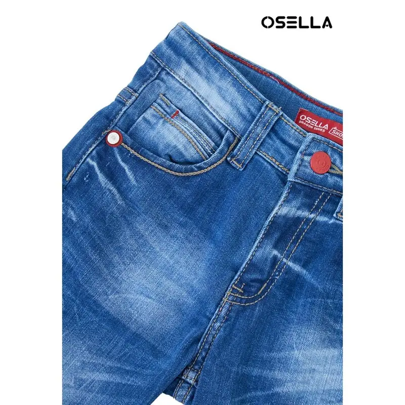 [NEW] Osella Kids Lunar Short Jeans In Dark Blue Medium Wash 22863002A | Celana Jeans Pendek Anak Laki-Laki 2