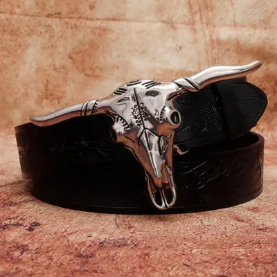 Selected Western Belt Buckle Bull with The Knife TikTok Shop