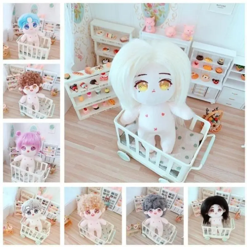 20cm Cotton Doll/Plush Toy Doll/Crazy and Cute Hair Doll/Non Attribute Naked Doll Set Toys/Christmas Gift 7