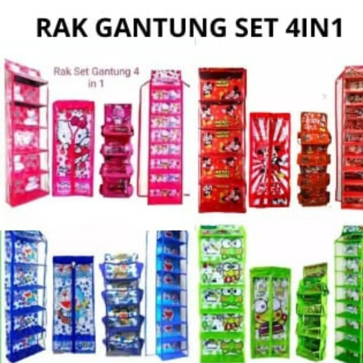 RAK SET HBO 4IN 1(RAK TAS+RAK SPATU+RAK HIJAB+KOSMETIK )