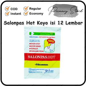 Salonpas Koyo 1 Box Besar 10x2 Hot Jumbo 12 Lembar Cabe