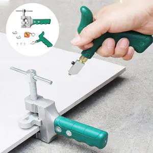 Alat Pemotong Kaca Dan Keramik Pemotong Ubin Premisisi Manual Dapat 3 Mata Pisau Set Lengkap