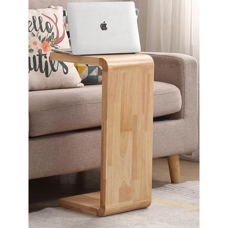 Product Introduction of 【SG-STOCK】Side Table， Solid Wood U-shaped Bedside Table， C-shaped Storage Rack， Corner Creative Living Room Coffee Table 13