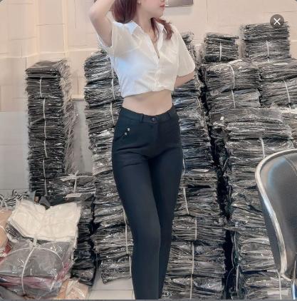 Quần Tây Nữ Co Giãn 2 Túi Sâu Fom Ôm Số 6