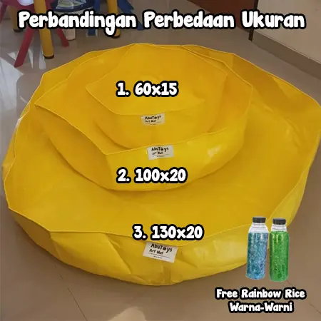 playmat abu art mat sensory play anti air kolam anak alas main waterproof playmate bayi karpet pvc COD 4