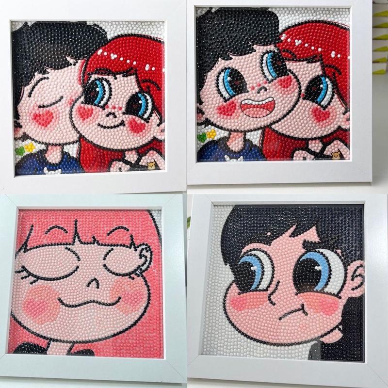 Tranh Đính Đá Theo Yêu Cầu, Tranh Gắn Đá Mini 5D Tự Hoàn Thành, Tăng Khả Năng Tập Trung Cho Bé Thêu Chữ Làm Đồ Handmade