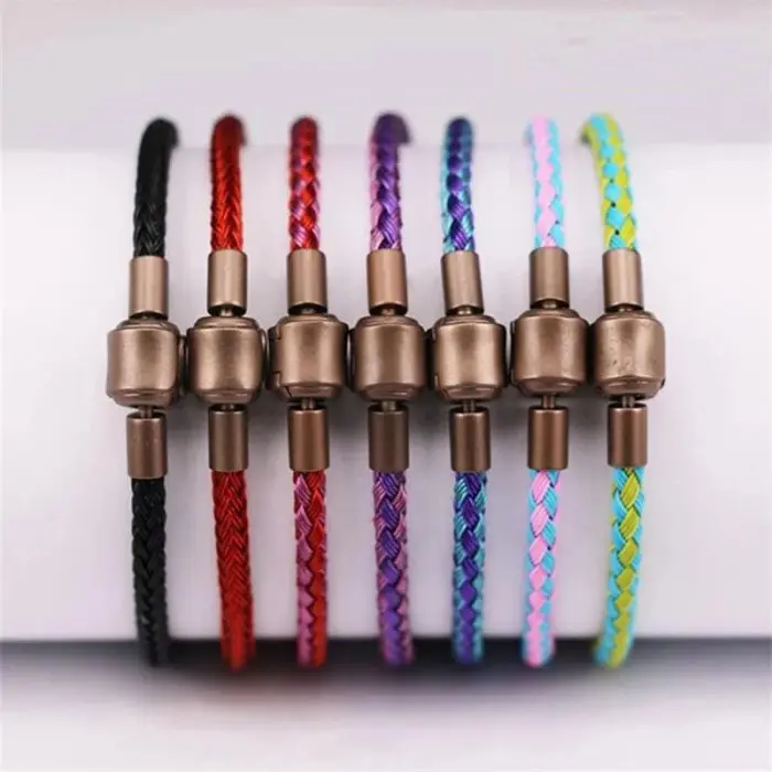 Gelang Tali Kawat Anti Air Waterproof Untuk Liontin Insial Atau Emas