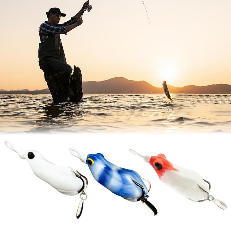 Product Introduction of 6.5Cm/15G Soft Frog Modified Lure Plastic Toad Lure Saltwater Floating Snakehead Hooks Baits 17