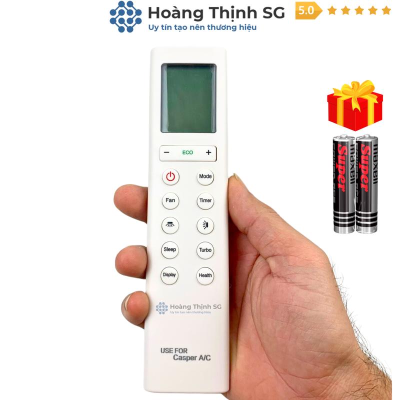 Product Introduction of Điều khiển điều hòa CASPER mã 02, remote máy lạnh CASPER - Tặng kèm pin 19