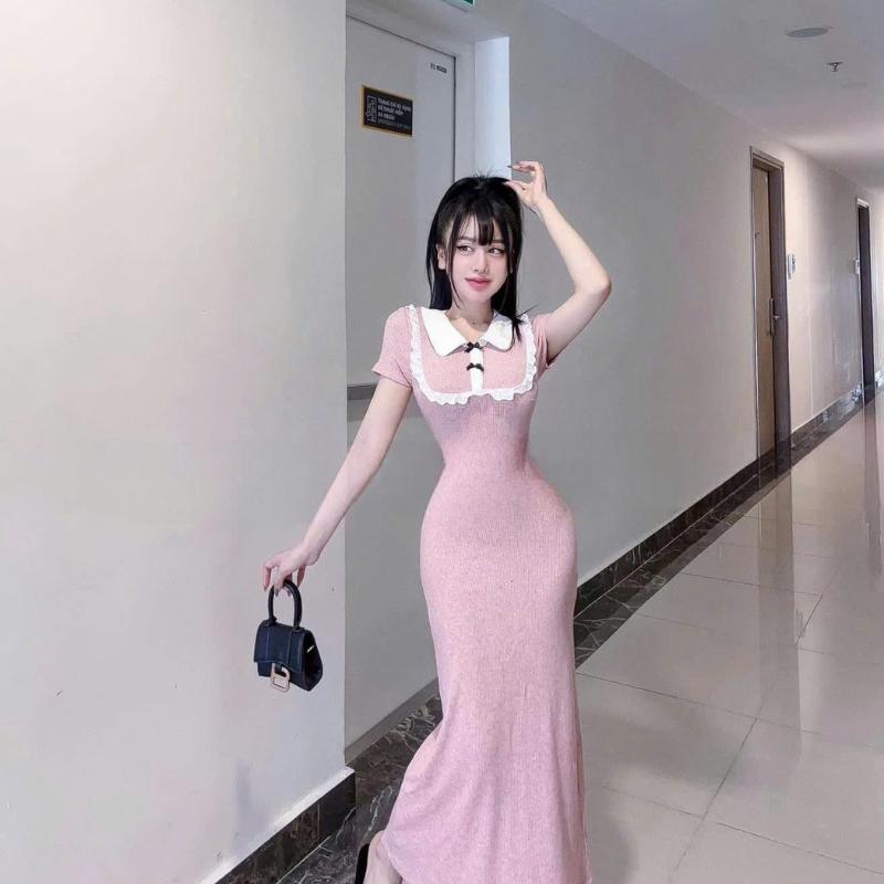 Product Introduction of Đầm Body Nữ Dáng Dài JACO D160 – Váy Ngắn Tay Viền Ngực, Thiết Kế Có Cổ Sang Chảnh Thanh Lịch 52