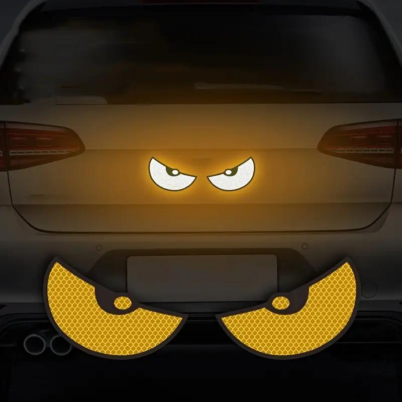 Creative Little Devil Monster Eyes Car Rear Window Body Sticker, Luminous Reflective Car Sticker, Multifunctional Car Decoration Decal Accessories 4