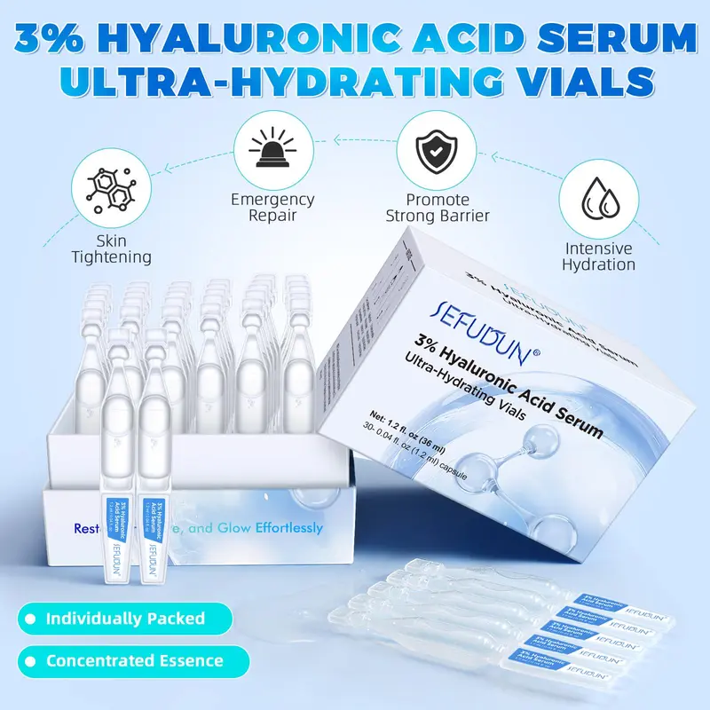 3% Hyaluronic Acid Serum, Moisturizing & Nourishing Skin Care Serum, Hydrating Skin Care Product for Women & Men 2