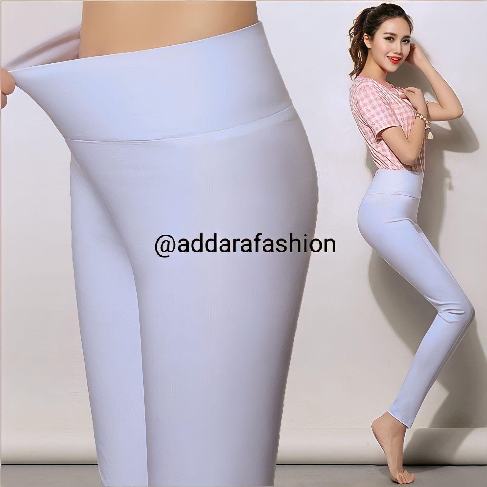 LEGGING PUTIH PREMIUM TEBAL HIGHWAIST SUPER MELAR Fit High Wanita Celana Panjang
