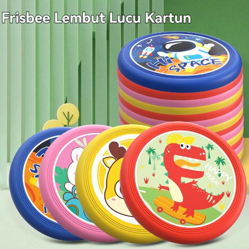 Frisbee Lembut Anak Olahraga Permainan Keluarga Terbuat dari Bahan PU Lembut Anti-Sakit dan Aman untuk Anak 3-10 Tahun Toys Mainan 5