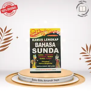 Buku Kamus Lengkap Bahasa Sunda Dilengkapi Kamus Bergambar Untuk SD, SMP, dan SMA