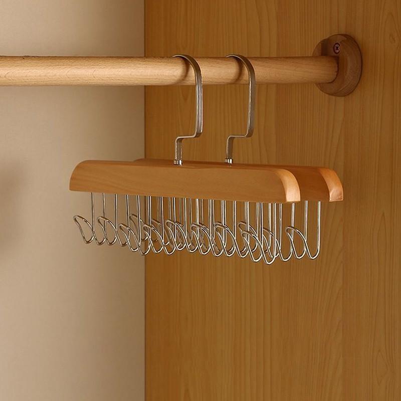 Product Introduction of Hanger Kayu Rak Penyimpanan Pakaian Dalam Kamisol Gantungan Baju Anti Slip - Model Terbaru 5