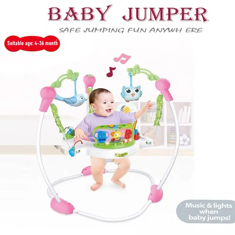 Rainforest Jumperoo Baby Swing Jumping Bouncer Kids Child Activity Centre Toy Walker