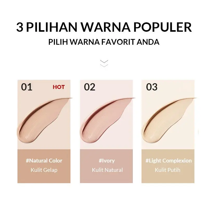 【BPOM】BIOAQUA Hydrating Soft And Flawless Air Cushion BB Cream all day concealer foundation makeover color corrector with refill 6