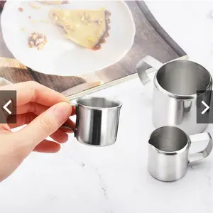 Gelas takar ukur gula susu 3oz 90ml / milk sugar pot pitcher stainless steel 3 oz