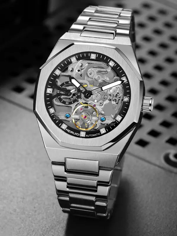 Men's Business Fashion Mechanical Watch, Fashion Watch, Trendy Watch for Daily Life, with Box 2