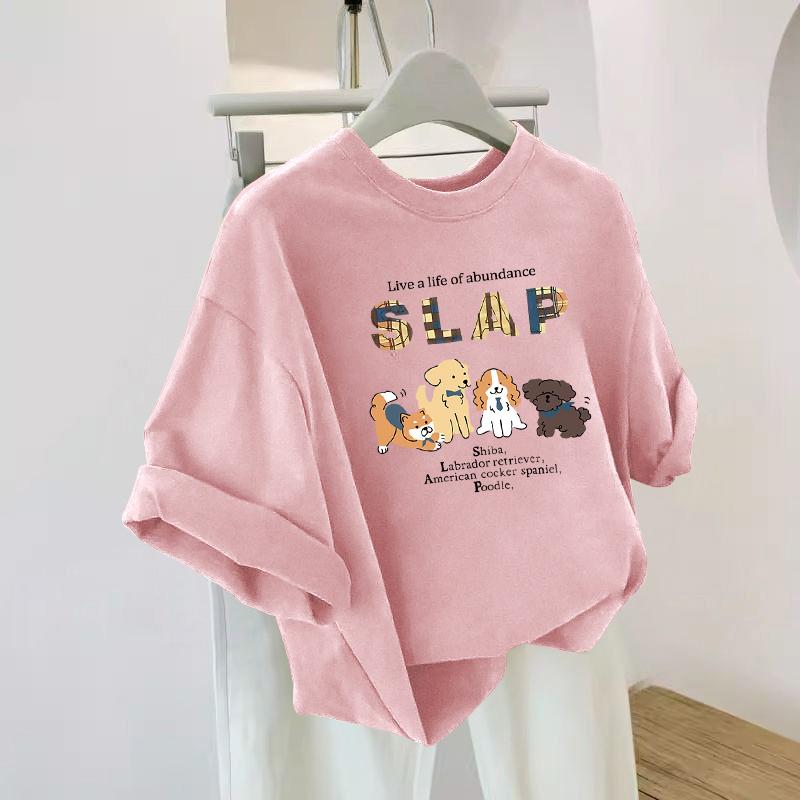 Product Introduction of Fashion Fun Animal Print Short Sleeve T-Shirt Women's Loose Top 7