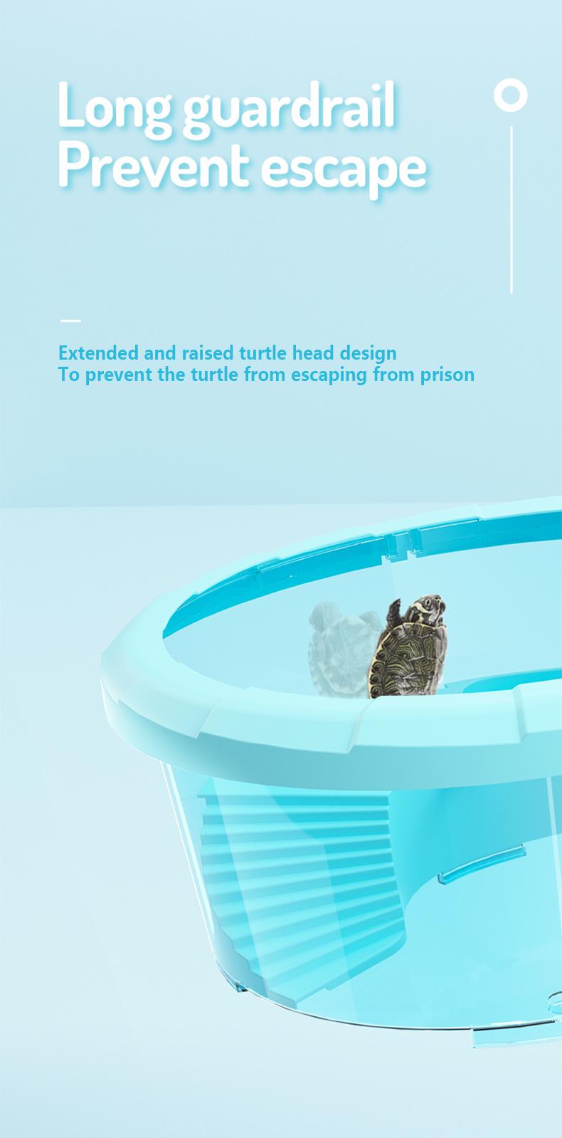 Product Introduction of with Cover Anti-Escape Platform Climbing Mini Tortoise Brazilian Tank Filter Water Pump Integrated Turtle Breeding Box 8