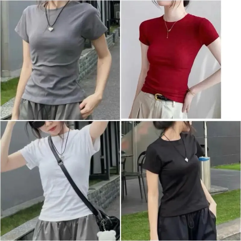 Áo thun basic Bigsize 45-90kg cổ tròn tay G ngắn nhiều màu chất thun tăm lạnh