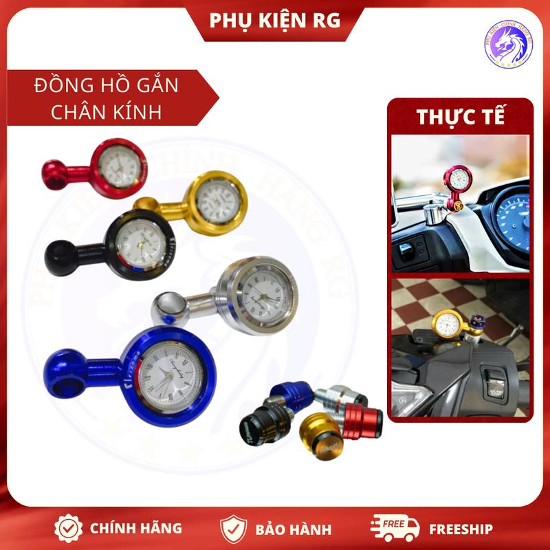  Đồng hồ gắn chân kính xe máy rizoma cnc Phụ Kiện xem giờ cho xe máy Phụ Tùng 