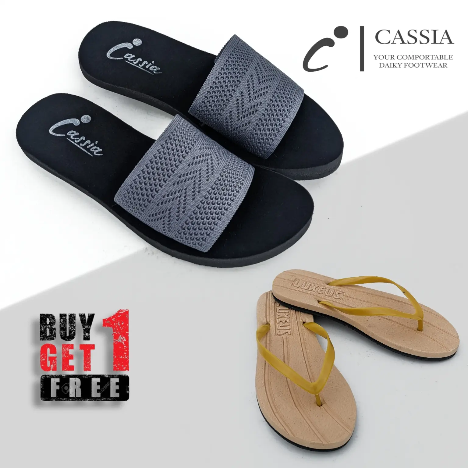 Beli 1 Gratis 1 Sandal Wanita Rajut Halda Kekinian Model Terbaru Gratis Sandal Jepit Teplek Cewek