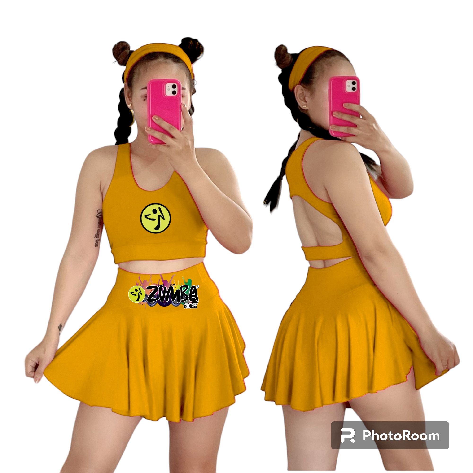 Zumba skort-skirt with short uniform or Terno_voghion.com