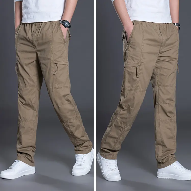 [Jennifer] plus-Sized Oversized Slacks Autumn and Winter Loose Overalls Straight Sports Trousers Fat Guy Pants Men