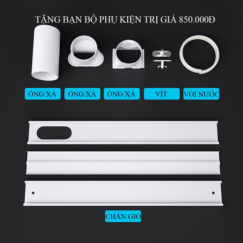 Điều hoà di động đa năng tích hợp đồng thời làm lạnh, quạt mát, hút ẩm, lọc không khí tới 60m2 không cần lắp đặt 5