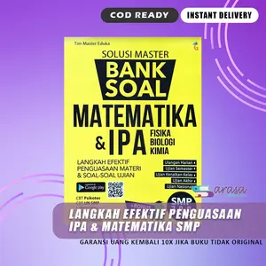 Buku Solusi Master Bank Soal IPA & Matematika SMP MTS Kelas 7 8 9