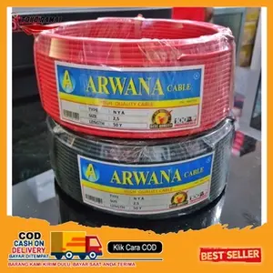 Kabel NYA 2.5mm 50YARD MERK ARWANA / KABEL NYA 50 YARD Hitam Merah