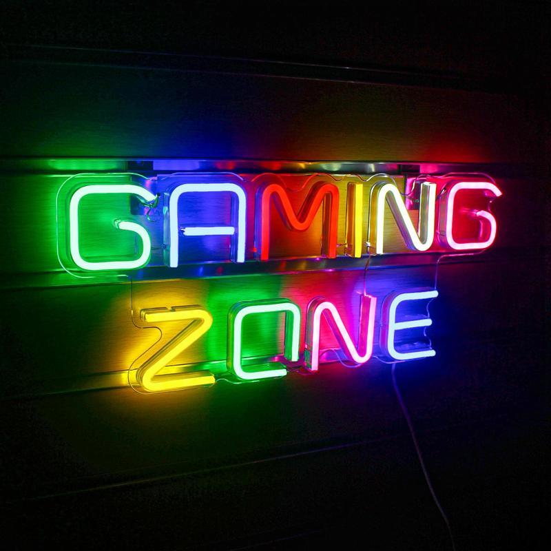 Product Introduction of Gaming Zone Neon Sign, USB Powered LED Neon Light, Decorative Light for Game Room, E-sports Room, Internet Cafe, Game Studio, Club & Bar, Boyfriend Gift 5