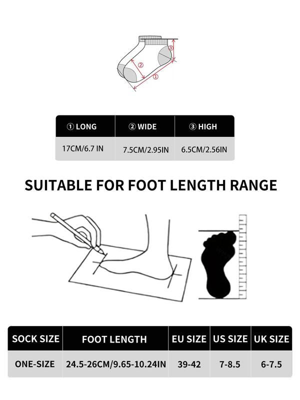 Men's Striped Pattern Anti-slip  Ankle Socks, Casual Comfortable Breathable Socks for Daily Wear, Women's Socks for All Seasons 1