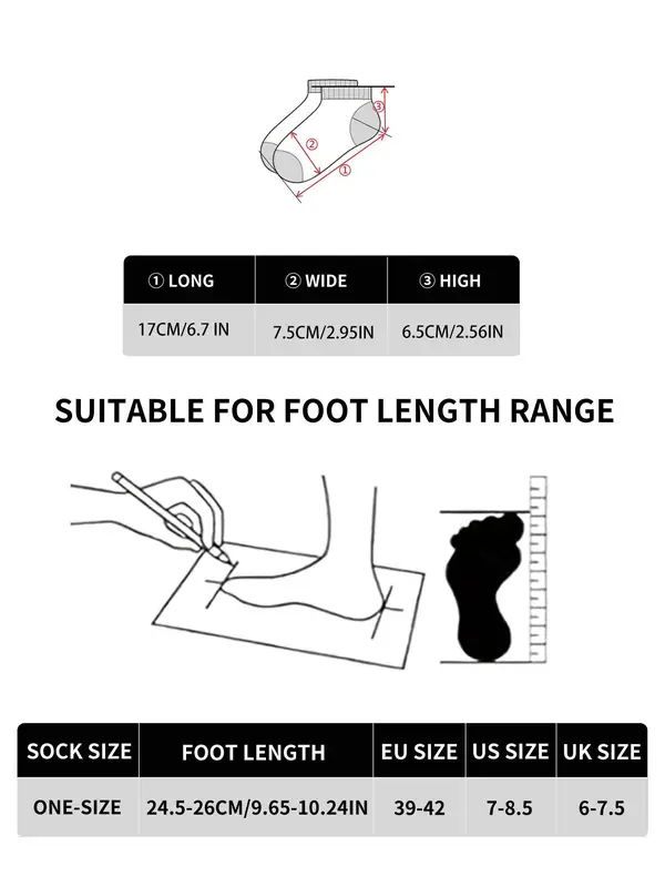 Men's Striped Pattern Anti-slip  Ankle Socks, Casual Comfortable Breathable Socks for Daily Wear, Women's Socks for All Seasons 1