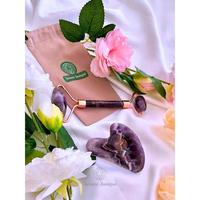 Gambar Guasha & Roller Set Purple Natural Amethyst Facial Wajah - GUASHA&ROLLER dari Beauté Basique Kota Tangerang 2 Tokopedia