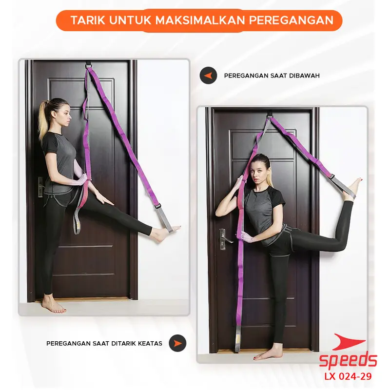 SPEEDS Legs Stretch Resistance Band Tali Karet Yoga Elestasis Hip Band Flexi Olahraga Tubuh Fleksbilitas 024-29 5