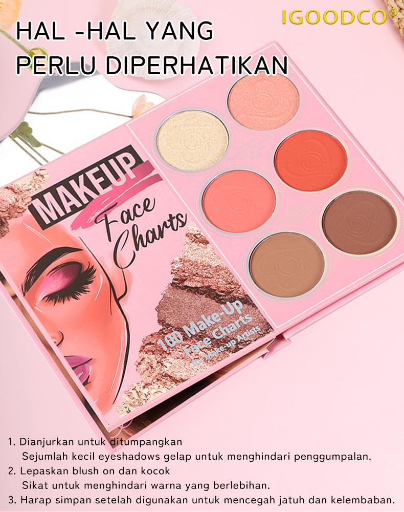 IGOODCO (Model:IG3226) new makeup pearl matte powder blusher face makeup sequin color stage eyeshadow book